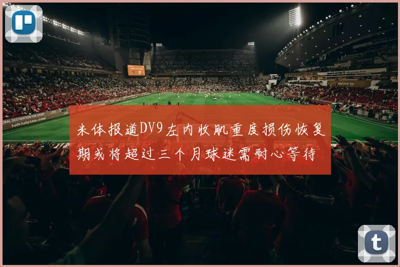 米体报道DV9左内收肌重度损伤恢复期或将超过三个月球迷需耐心等待
